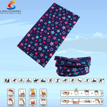 LSB-0104 Ningbo Lingshang 100% Polyester multifunktionale nahtlose Outdoor-Halsschlauch Head Wrap